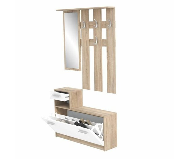 Conforama Juego De Muebles Pili Blanco 97 5 X 180 X 25 Cm