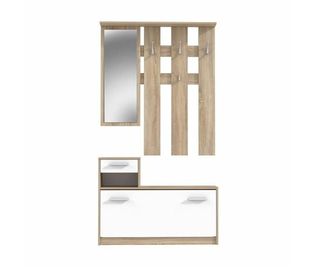 Conforama Juego de muebles Pili Blanco 97 5 x 180 x 25 cm