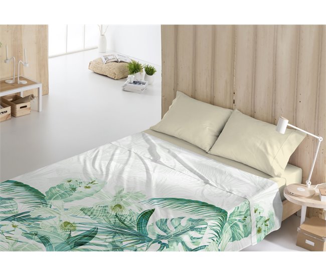 Conforama JUEGO DE SÁBANAS TOSCANA TROPICAL CAMA 90