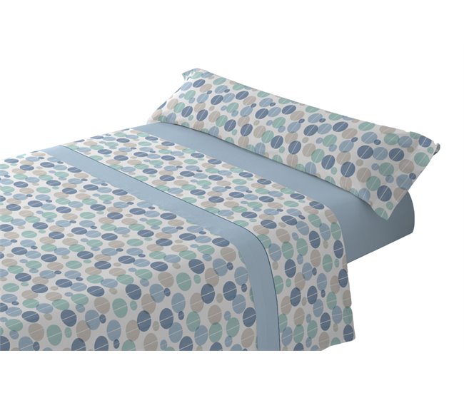 Conforama Juego De Sábanas Tres Piezas Cama de 90cm Celara Azul Donegal