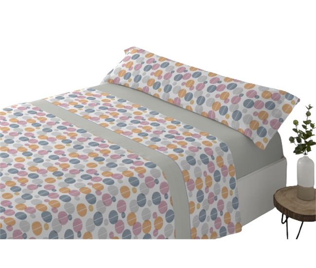 Conforama Juego De Sábanas Tres Piezas Cama de 90cm Celara Gris Donegal