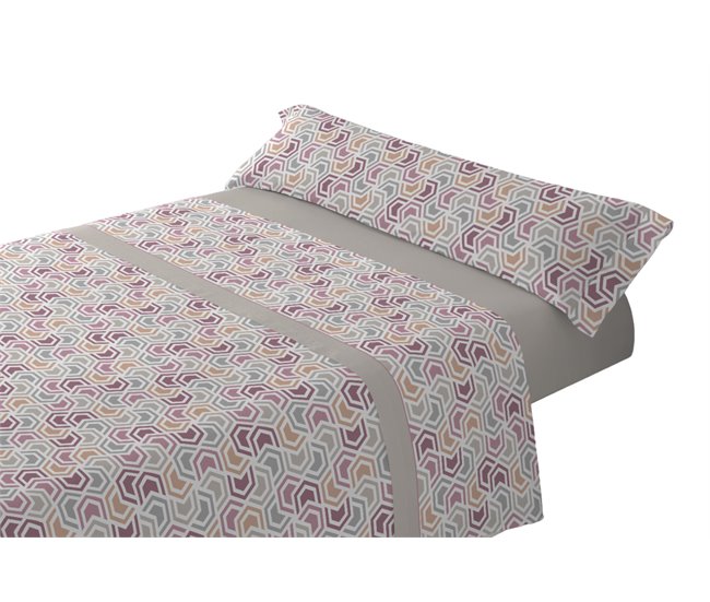 Conforama Juego De Sábanas Tres Piezas Cama de 90cm Diania Beige Donegal