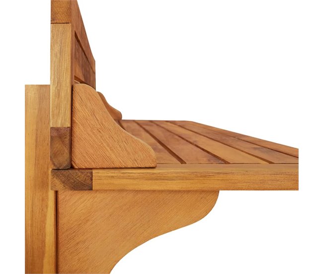 Conforama Juego Muebles De Bar De Balcón 3 Piezas Madera Maciza De Acacia