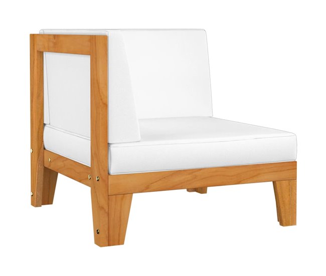Conforama Juego Muebles De Jardín Y Cojines 4 Pzas Madera Maciza Acacia