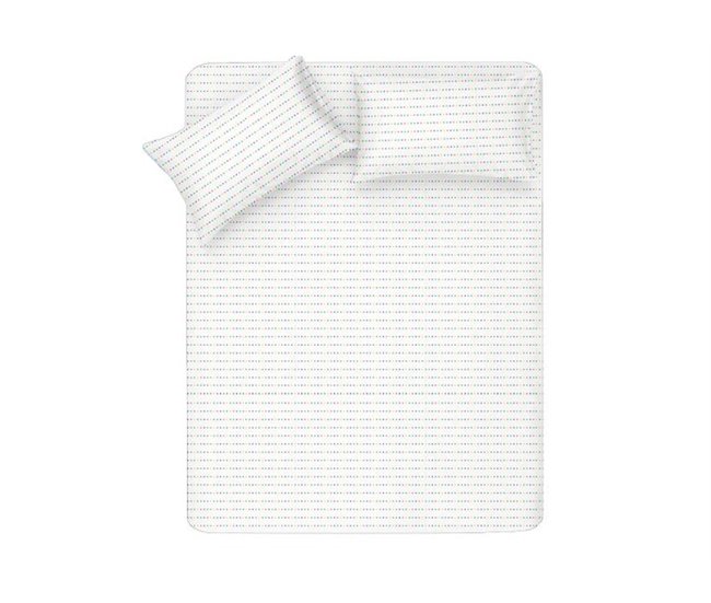 Conforama Juego sábanas PUNTOS BENETTON multicolor algodón 90 cm