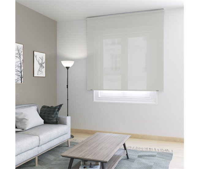 Conforama KAATEN Classic Estor Enrollable Translúcido | Medidas 105x250 | Color Light Grey | Fabricado En Europa | Garantía 3 Años