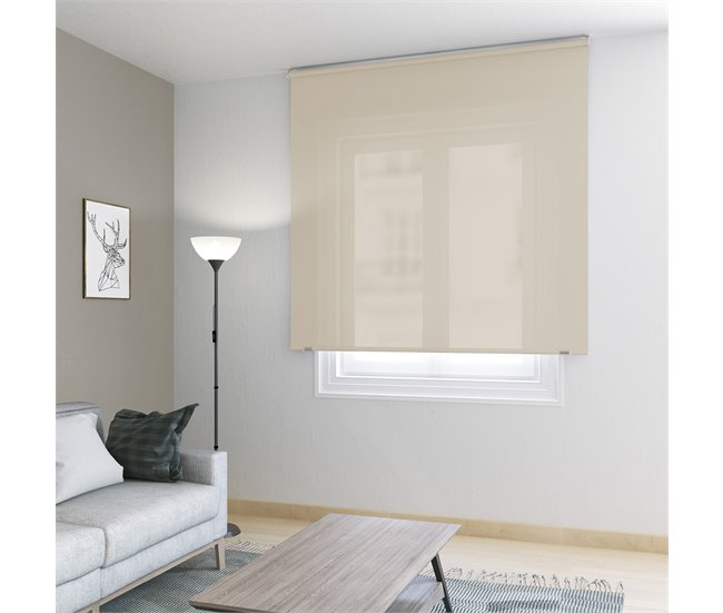 Conforama KAATEN Classic Estor Enrollable Translúcido | Medidas 105x250 | Color Ivory | Fabricado En Europa | Garantía 3 Años