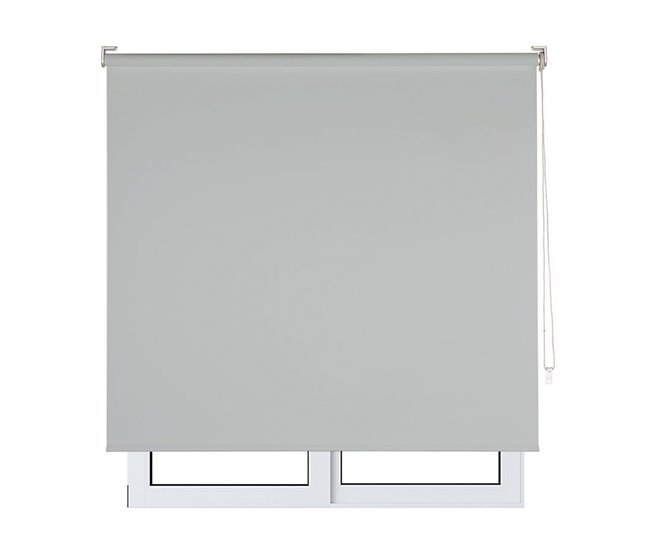 Conforama KAATEN Classic Estor Enrollable Translúcido | Medidas 105x250 | Color Light grey | Fabricado en Europa | Garantía 3 años