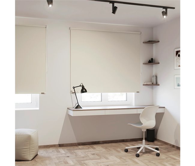 Conforama KAATEN Colors Estor Enrollable Opaco Oscurante | Medidas 135x250 | Color: Blanco (White) | Fabricado En Europa | Garantía 3 Años