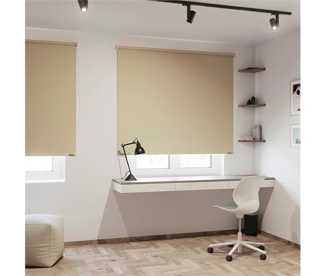 Conforama KAATEN Colors Estor Enrollable Opaco Oscurante | Medidas 120x250 | Color: Beige (Apricot) | Fabricado En Europa | Garantía 3 Años