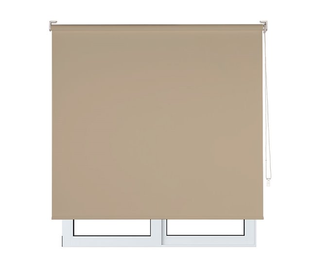 Conforama KAATEN Colors Estor Enrollable Opaco Oscurante | Medidas 90x250 | Color: Latte| Fabricado en Europa | Garantía 3 años