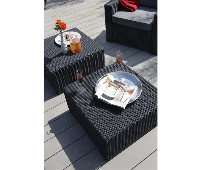 Conforama Keter Mesa De Jardín California Grafito 197421