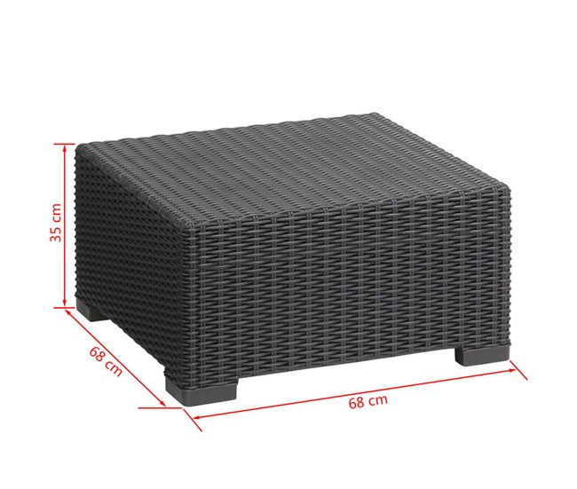 Conforama Keter Mesa De Jardín California Grafito 197421