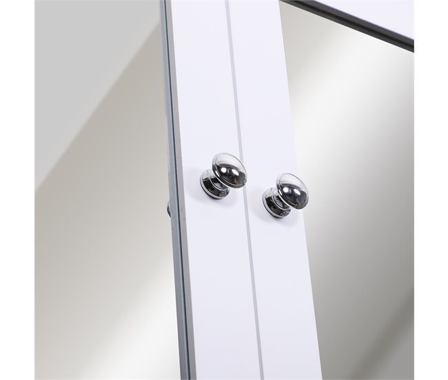 Conforama Kleankin Armario De Baño Con Espejo De Pared Con 2 Puertas Armario De 3 Niveles Para Almacenamiento Armario De Pared Para Cocina Baño Salón Tablero De MDF Fuerte Y Fácil De Limpiar Blanco 56x13x58cm