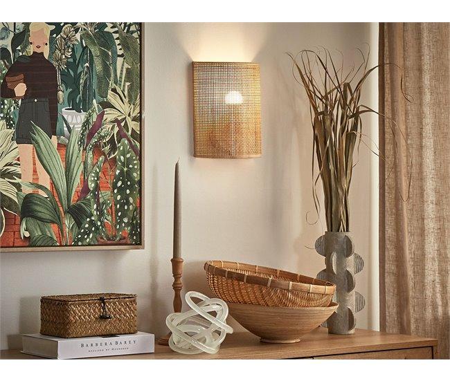 Conforama Lámpara De Pared De Ratán Natural DEMITRIE