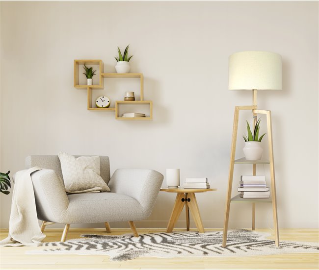 Conforama Lámpara De Pie CHAN Marca CONFORAMA 153cm