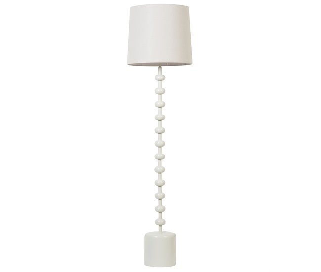 Conforama Lámpara de pie de metal blanco 160 cm KRIOS