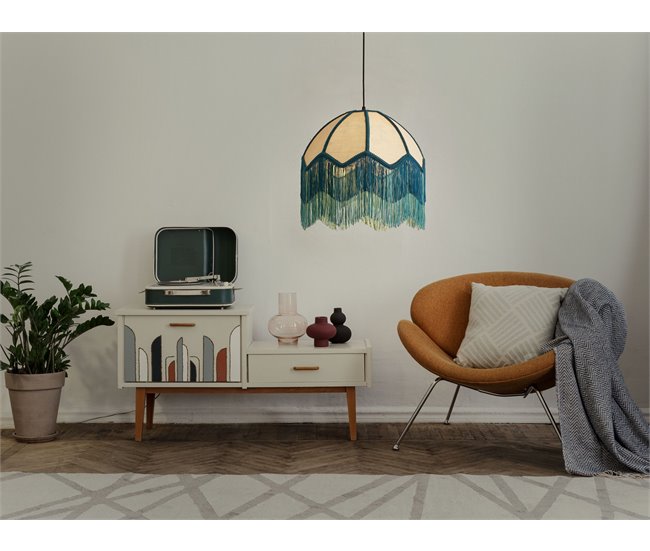 Conforama Lámpara De Techo Azul/natural 192 Cm MILAGRO