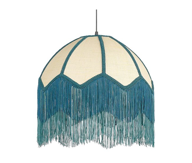 Conforama Lámpara de techo azul/natural 192 cm MILAGRO