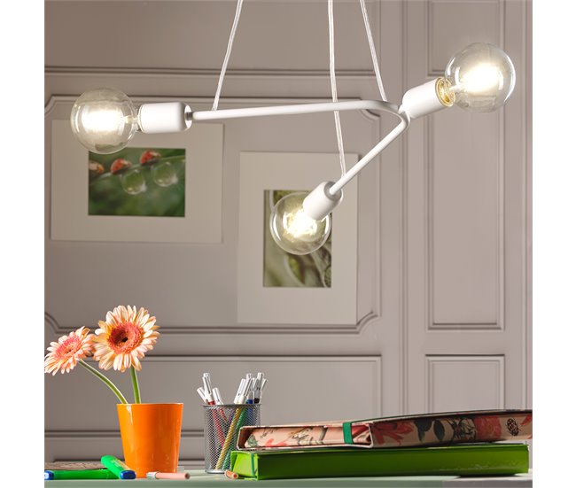 Conforama Lámpara De Techo BOOMERANG Blanco Marca ONLI LIGHTING