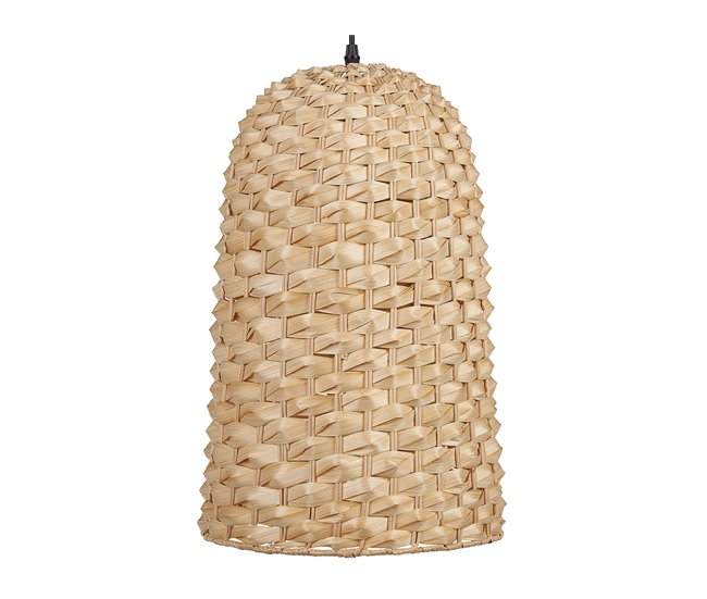 Conforama Lámpara de techo de madera de bambú clara 129 cm KERIO