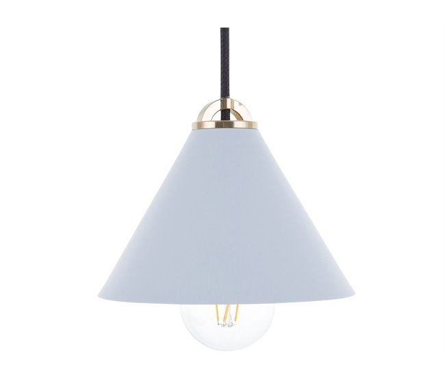 Conforama Lámpara de techo de metal azul claro 162 cm ARAGON
