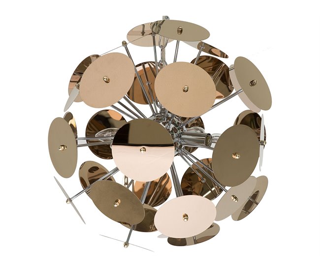 Conforama Lámpara de techo de metal cobrizo 50 cm ZAMBEZI