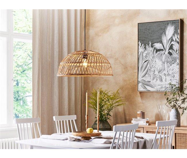 Conforama Lámpara De Techo De Ratán Beige/natural 123 Cm RAVINE