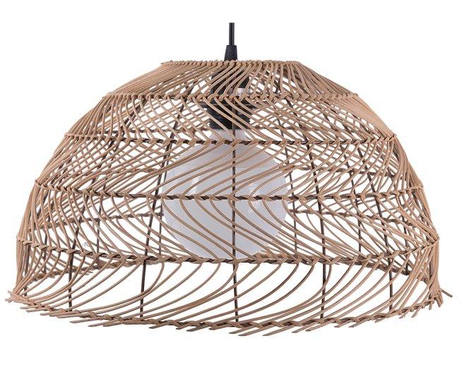 Conforama Lámpara de techo de ratán natural SELENGE
