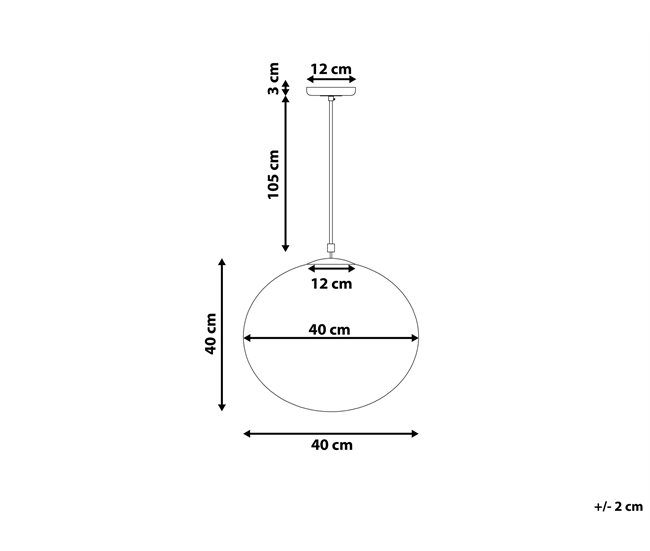 Conforama Lámpara De Techo De Vidrio Blanco 148 Cm BARROW L