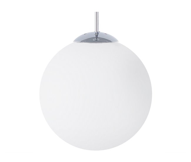 Conforama Lámpara de techo de vidrio blanco 148 cm BARROW L