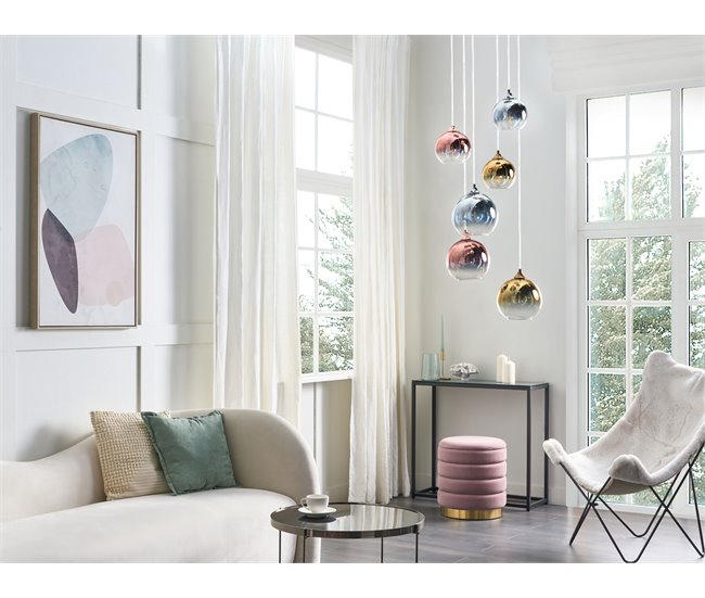 Conforama Lámpara De Techo De Vidrio Multicolor 149 Cm TOOMA