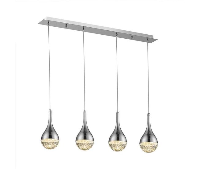 Conforama Lampara De Techo Metal Color Cromo Serie Elie 10cm