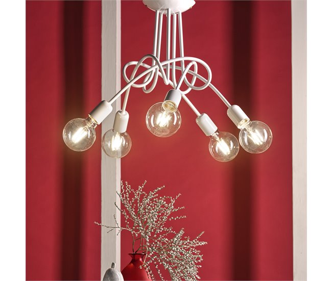 Conforama Lámpara De Techo WIRE Blanco Marca ONLI LIGHTING