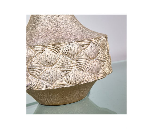 Conforama Lámpara Presume De Casa Beyonce 30*44*30 Pie Champagne/tulipa Beige Ceram/polies