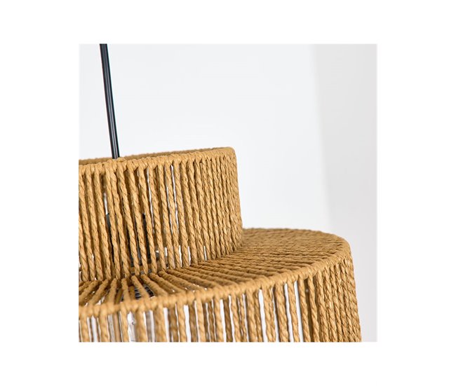 Conforama Lampara Presume De Casa Natur 30*25*30 Marrón Cuerda