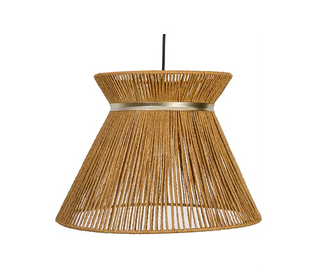 Conforama Lampara Presume De Casa Natur 39*28*39 Marrón Cuerda