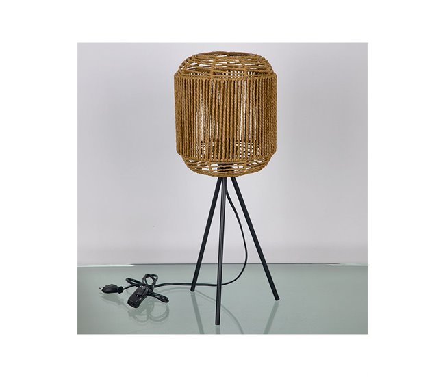 Conforama Lampara Presume De Casa Natur20*53*20marróncuerda Y Metal
