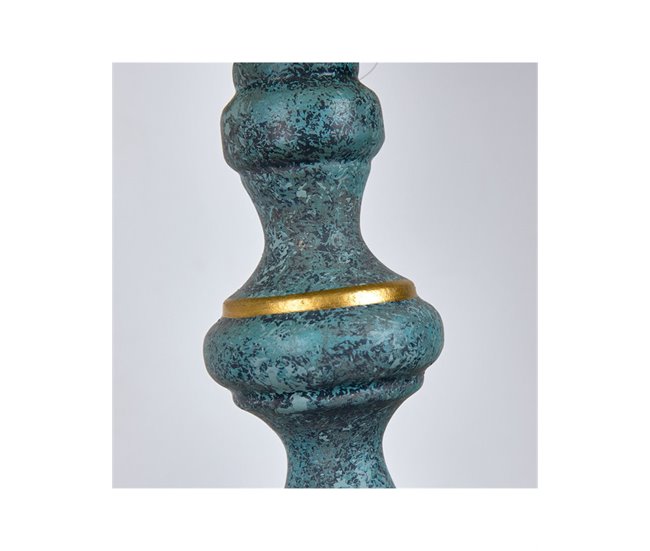 Conforama Lámpara Presume De Casa Sirmione 25*47*25 Dorado Envejecido/tulipa Blanca Ceramica/pol