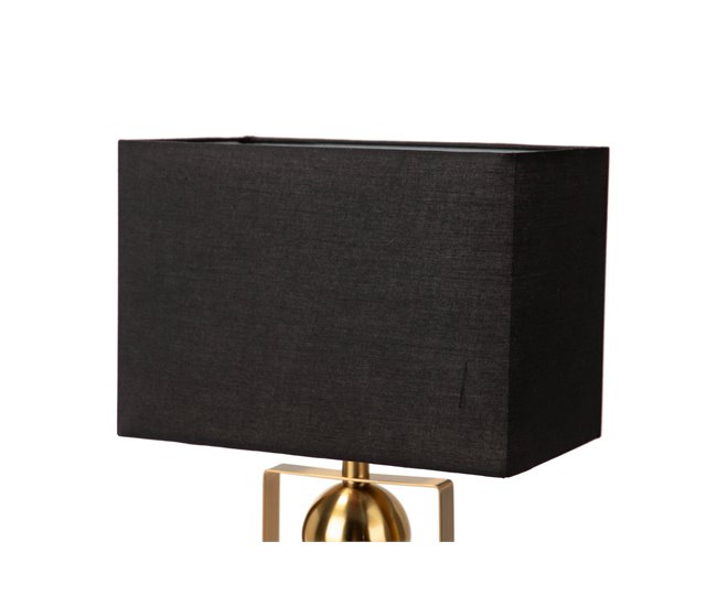 Conforama Lampara Sobremesa Metal Dorado 30x30x54 Cm