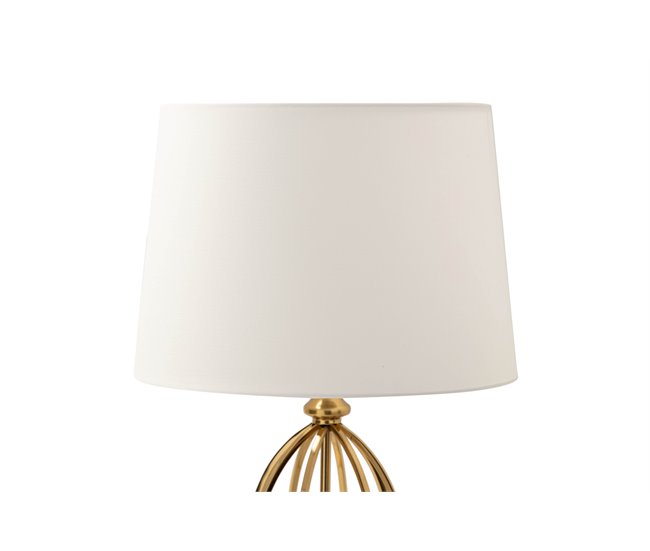 Conforama Lampara Sobremesa Metal Dorado 33x33x56 Cm
