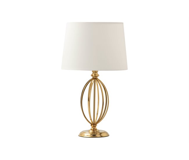 Conforama Lampara Sobremesa Metal Dorado 33x33x56 Cm
