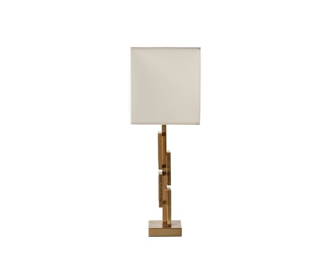 Conforama Lampara Sobremesa Metal Dorado 34x20x56 Cm