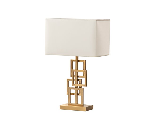 Conforama Lampara Sobremesa Metal Dorado 34x20x56 Cm