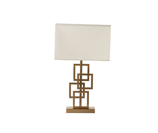 Conforama Lampara Sobremesa Metal Dorado 34x20x56 Cm