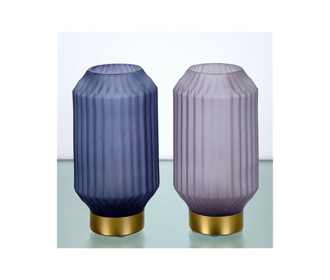 Conforama Lamparas Presume De Casa Cresida 12.3*22*12.3 Morado/rosa/dorado Cristal/metal