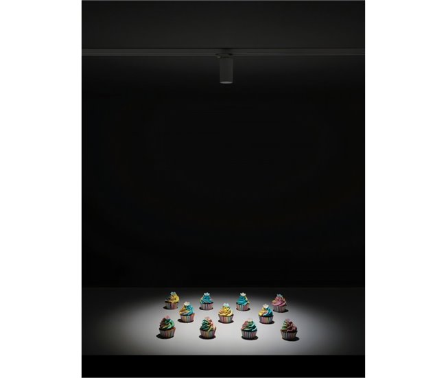 Conforama LEDS C4 Proyector Atom Track 75 14.3W Blanco Cálido - 2700K CRI 90 Phase Cut Blanco 100