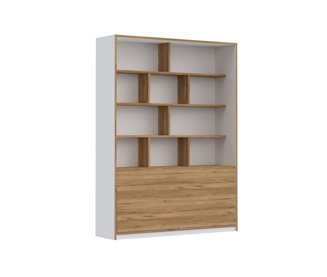 Conforama Librería convertible en escritorio FREETOWN roble blanco