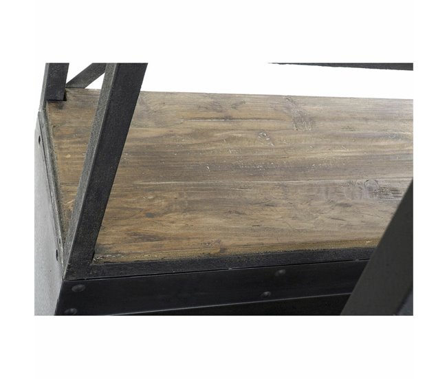 Conforama Librería DKD Home Decor Metal Aluminio Pino (160 X 45 X 243 Cm)