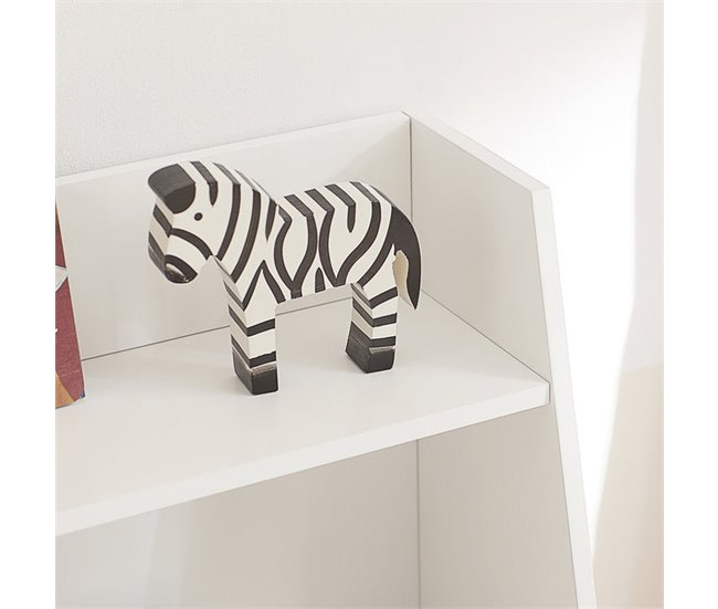 Conforama Librería Infantil Para Niños Con 3 Estantes Estantería Estándar Infantil 60 X 25 X 80 Cm KMB47-W SoBuy